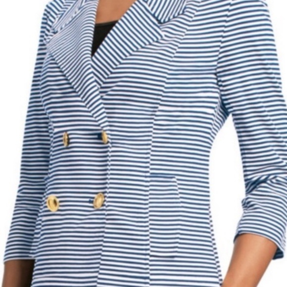 CAbi Jackets & Blazers - CAbi Style 823 Life Jacket Stripe Blazer Sz M